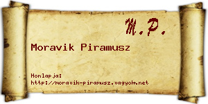 Moravik Piramusz névjegykártya